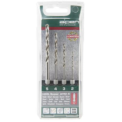 HEX SHANK SET HSS FOR 4 PIECE 2.3.4.5MM - Power Tool Traders