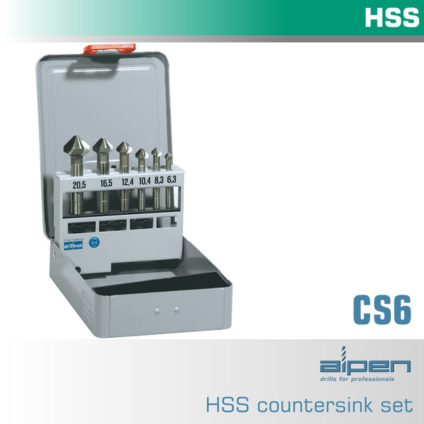COUNTERSINK SET HSS 6 PIECE - Power Tool Traders