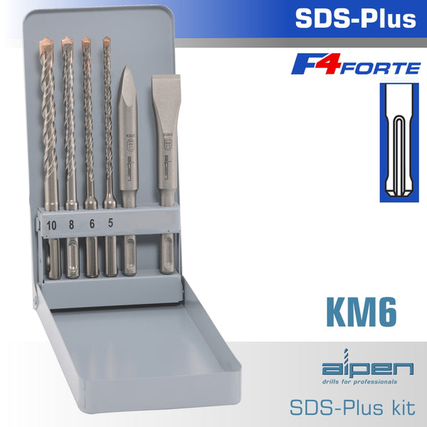 SDS PLUS MIXED SET SDS 5 6 8 10MM X 160-CHISEL-FLAT 20 X 140-POINT 140 - Power Tool Traders
