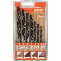 WOOD DRILL BIT SET 8 PIECE 3-10MM X 1MM - Power Tool Traders