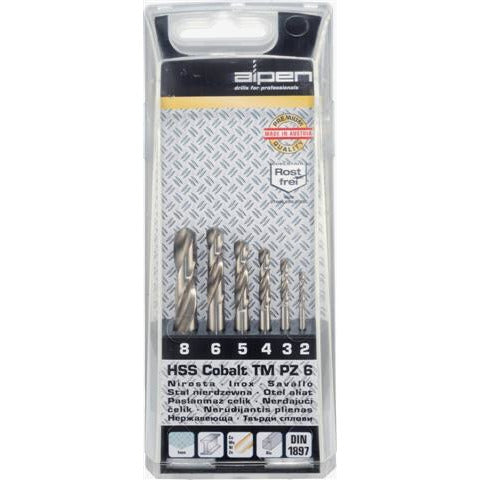 COBALT DRILL BIT SET 2-8MM STUBBY - Power Tool Traders