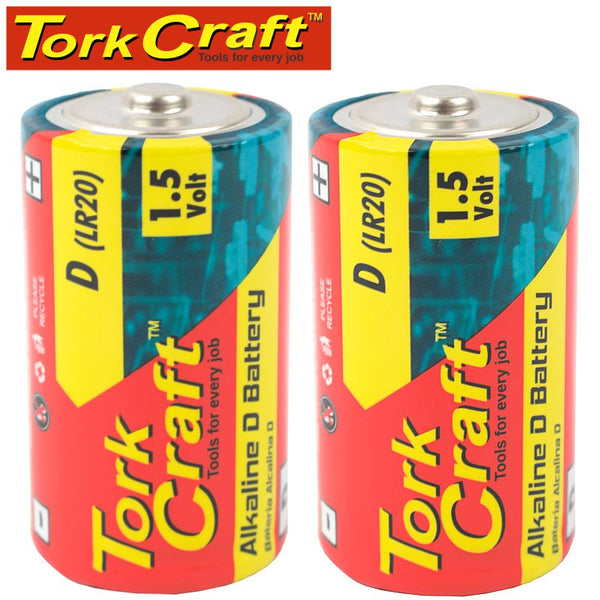 BATTERY D 1.5V 2 PACK LR20 2S SHRINK WRAP ALKALINE (MOQ 48)
