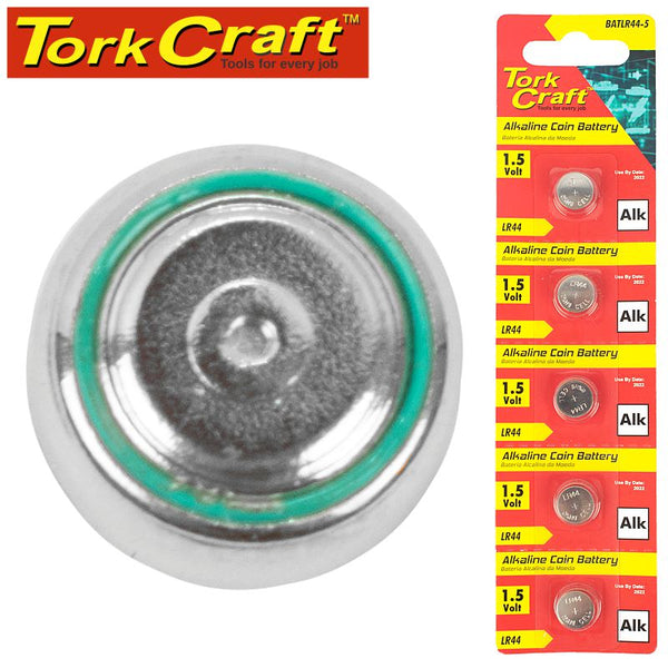 BATTERY COIN LR44 ALKALINE X5 PACK (MOQ 20) 11.6 × 5.4MM