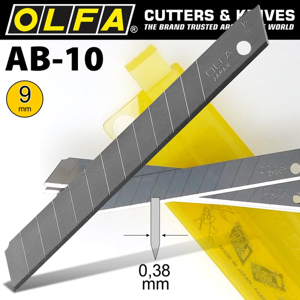 OLFA BLADES AB-10 10/PACK 9MM - Power Tool Traders