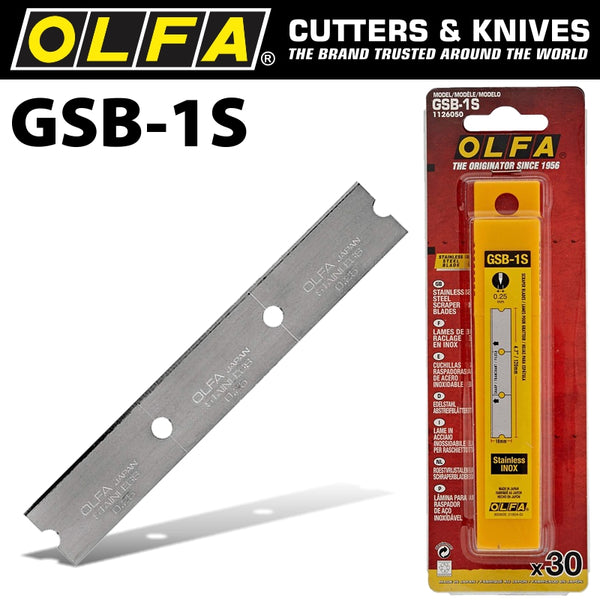 OLFA STAINLESS STEEL BLADES GSB X30 - Power Tool Traders
