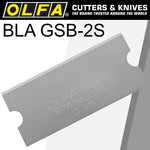 OLFA SCRAPER BLADE FOR GRS-2 S/STEEL 40MMX18MM 6PK - Power Tool Traders