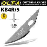 OLFA ART CURVED CARVING BLADE 5/PACK 8MM - Power Tool Traders