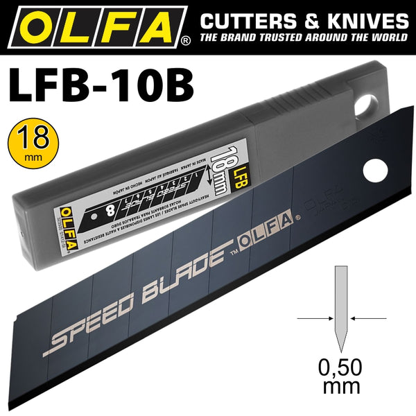 OLFA SPEED BLADE 18MM IN PLASTIC CASE - Power Tool Traders