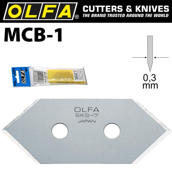 OLFA BLADES MCB-1 5/PACK 20MM - Power Tool Traders