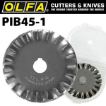 OLFA BLADES ROTARY PINKING CUTTER 1/PK 45MM - Power Tool Traders