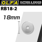 OLFA BLADES ROTARY RB18-2 2/PACK 18MM - Power Tool Traders