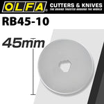 OLFA BLADES ROTARY RB45-10 10/PACK 45MM - Power Tool Traders