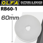 OLFA BLADES ROTARY RB60-1 1/PACK 60MM - Power Tool Traders