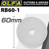 OLFA BLADES ROTARY RB60-1 1/PACK 60MM - Power Tool Traders
