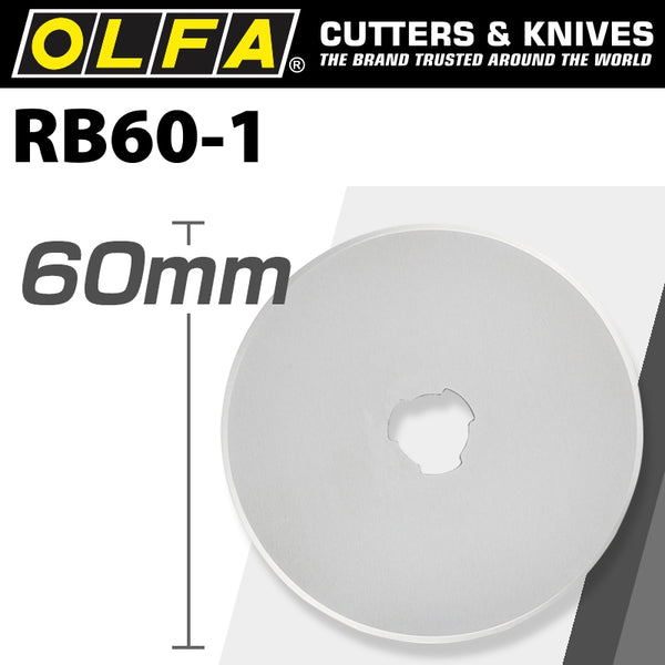 OLFA BLADES ROTARY RB60-1 1/PACK 60MM - Power Tool Traders