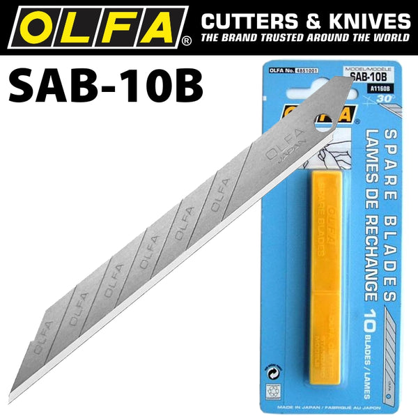 OLFA BLADES FOR SAC1 10/PK BLISTER 9MM - Power Tool Traders