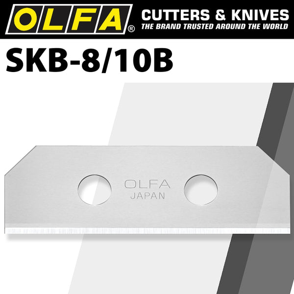 OLFA BLADES (10) FOR SKB8  SAFETY KNIFE CARDED 18MM - Power Tool Traders