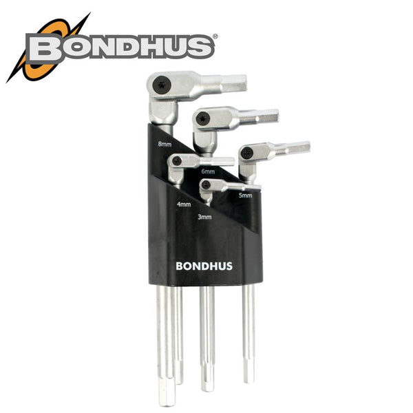 HEX-PRO WRENCH SET 5PCE METRIC 3-8MM PIVOT HEAD - Power Tool Traders
