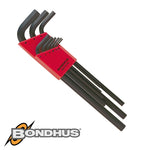 HEX END L-WRENCH 9PC SET LONG 1.5-10MM PROGUARD FINISH - Power Tool Traders