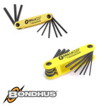 HEX END FOLD UP WRENCH 9PC 5/64-14' IMPERIAL GORILLAGRIP - Power Tool Traders