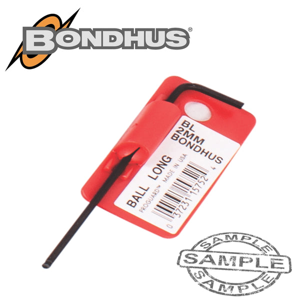 HEX BALL END L-WRENCH 2.0MM PROGUARD SINGLE BONDHUS - Power Tool Traders