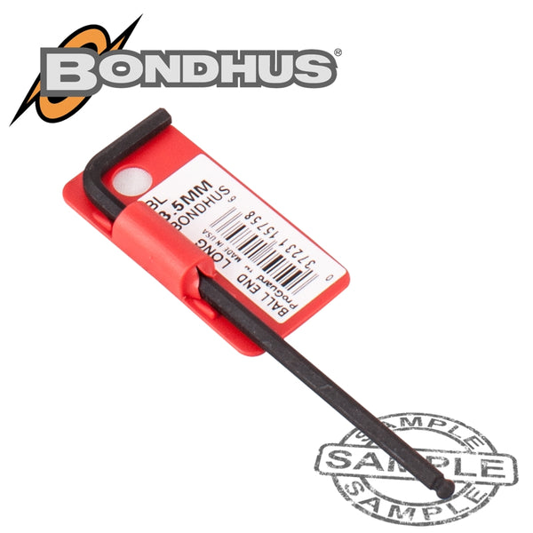 HEX BALL END L-WRENCH 3.5MM PROGUARD SINGLE BONDHUS - Power Tool Traders