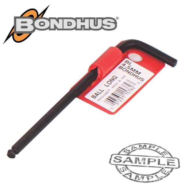 HEX BALL END L-WRENCH 4.5MM PROGUARD SINGLE BONDHUS - Power Tool Traders