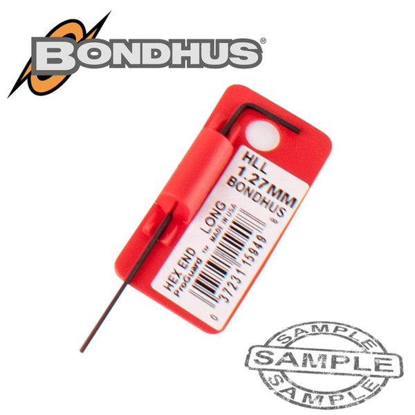 HEX END L-WRENCH 1.27MM PROGUARD SINGLE BONDHUS - Power Tool Traders