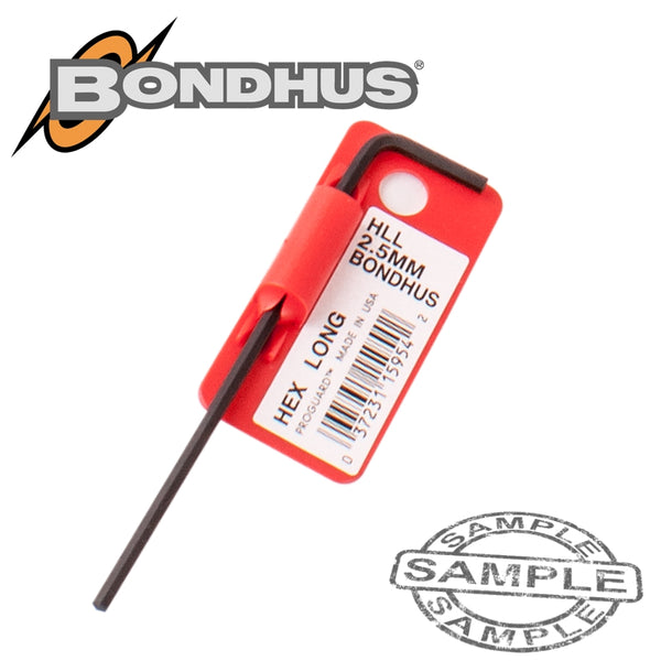HEX END L-WRENCH 2.5MM PROGUARD SINGLE BONDHUS - Power Tool Traders
