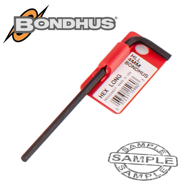HEX END L-WRENCH 4.0MM PROGUARD SINGLE BONDHUS - Power Tool Traders