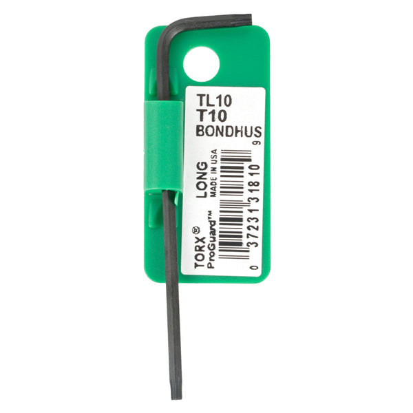 TORX L-WRENCH T10 PROGUARD SINGLE BONDHUS - Power Tool Traders