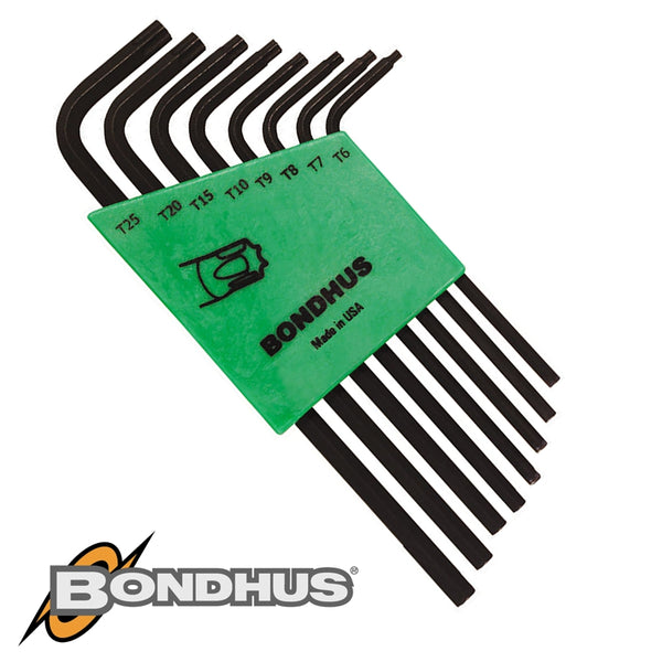 TORX END L-WRENCH 8PC SET  LONG T6-T25 PROGUARD FINISH - Power Tool Traders