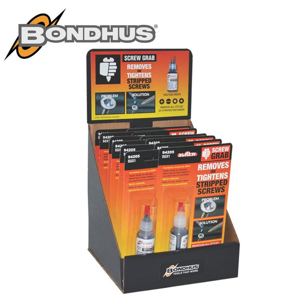 SCREW GRAB FRICTION SOLUTION X 12 DISPLAY BOX - Power Tool Traders