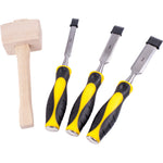 CHISEL SET WOOD 3 PIECE PLUS WOODEN MALLET BLISTER - Power Tool Traders
