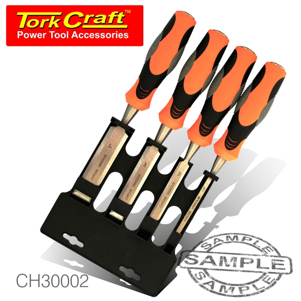 CHISEL SET WOOD 4 PIECE IN BLISTER - Power Tool Traders