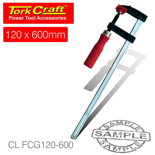 CLAMP GERMAN F-TYPE 120 X 600MM - Power Tool Traders