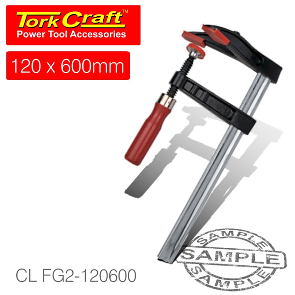 DOUBLE JAW F - CLAMP 120 X 600MM - Power Tool Traders