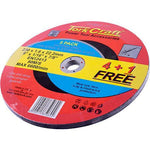 4+1 FREE CUTTING DISC METAL 230X1.6X22.22MM - Power Tool Traders