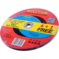 4+1 FREE CUTTING DISC METAL 230X1.6X22.22MM - Power Tool Traders