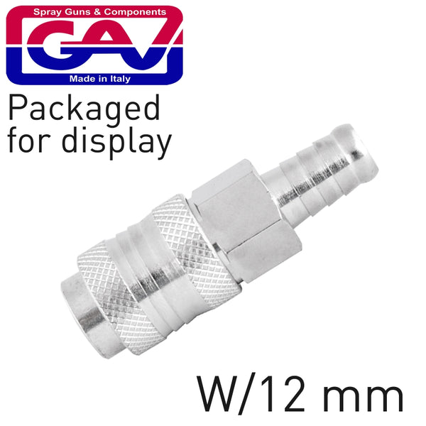 UNIVERSAL QUICK COUPLER W/12MM HOSE TAIL - Power Tool Traders