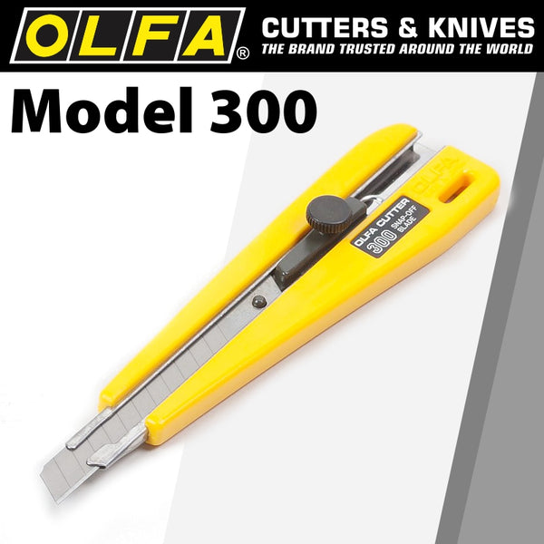 OLFA MODEL 300 SCREW LOCK  SNAP OFF KNIFE CUTTER - Power Tool Traders