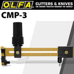 OLFA COMPASS CUTTER WITH 18MM ROTARY BLADE - Power Tool Traders