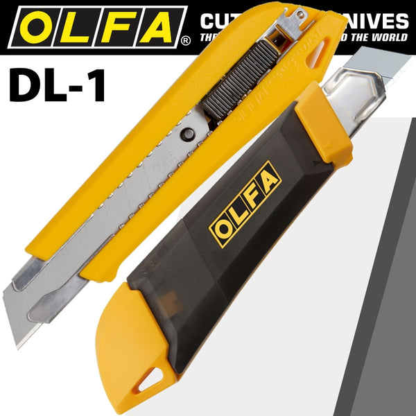 OLFA KNIFE INCOPORATING SNAP OFF BLADE DISPENSER SNAP OFF TYPE 18mm - Power Tool Traders