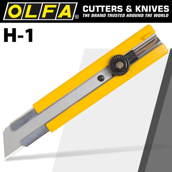 OLFA CUTTER MODEL H-1 EXTRA HEAVY DUTY SNAP OFF KNIFE CUTTER - Power Tool Traders
