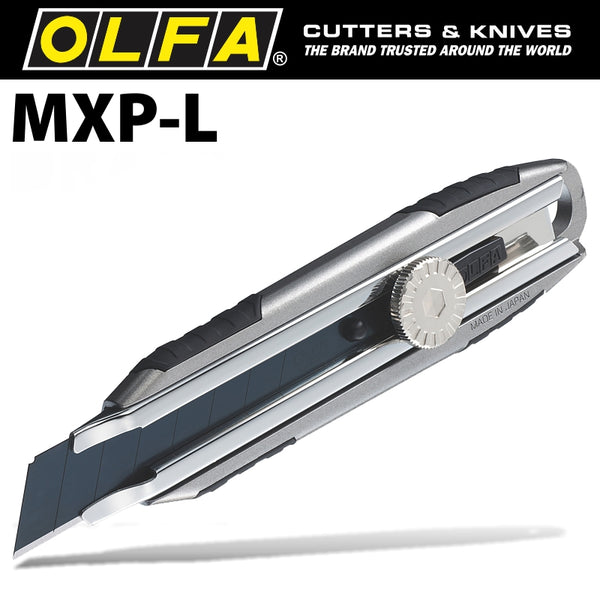 OLFA CUTTER 18MM WITH BLADE WHEEL LOCK + EXCELBLACK BLADE - Power Tool Traders
