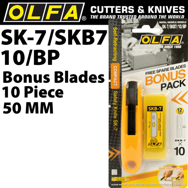 OLFA SAFETY CUTTER MODEL SK-7  WITH X10 FREE SKB7 BLADES - Power Tool Traders