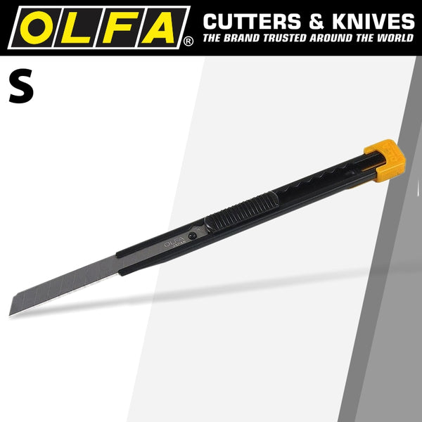 OLFA MODEL 'S'  COMPACT CUTTER SNAP OFF KNIFE ALL STEEL BODY - Power Tool Traders