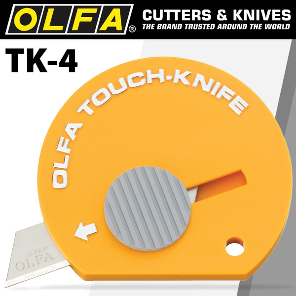 OLFA TOUCH KNIFE 32 PER PACK ON HANG UP DISPLAY CARD - Power Tool Traders