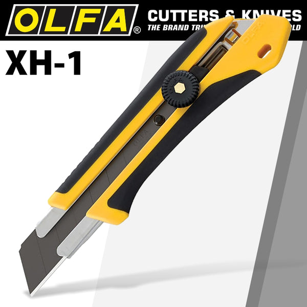 OLFA EXTRA HEAVY DUTY  CUTTER XH-1 25MM X-Design Series SNAP OFF KNIFE - Power Tool Traders