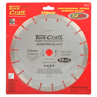 DIAMOND BLADE SEGMENTED 230MM FOR CONCRETE 12MM DEEP SEGMENTS - Power Tool Traders